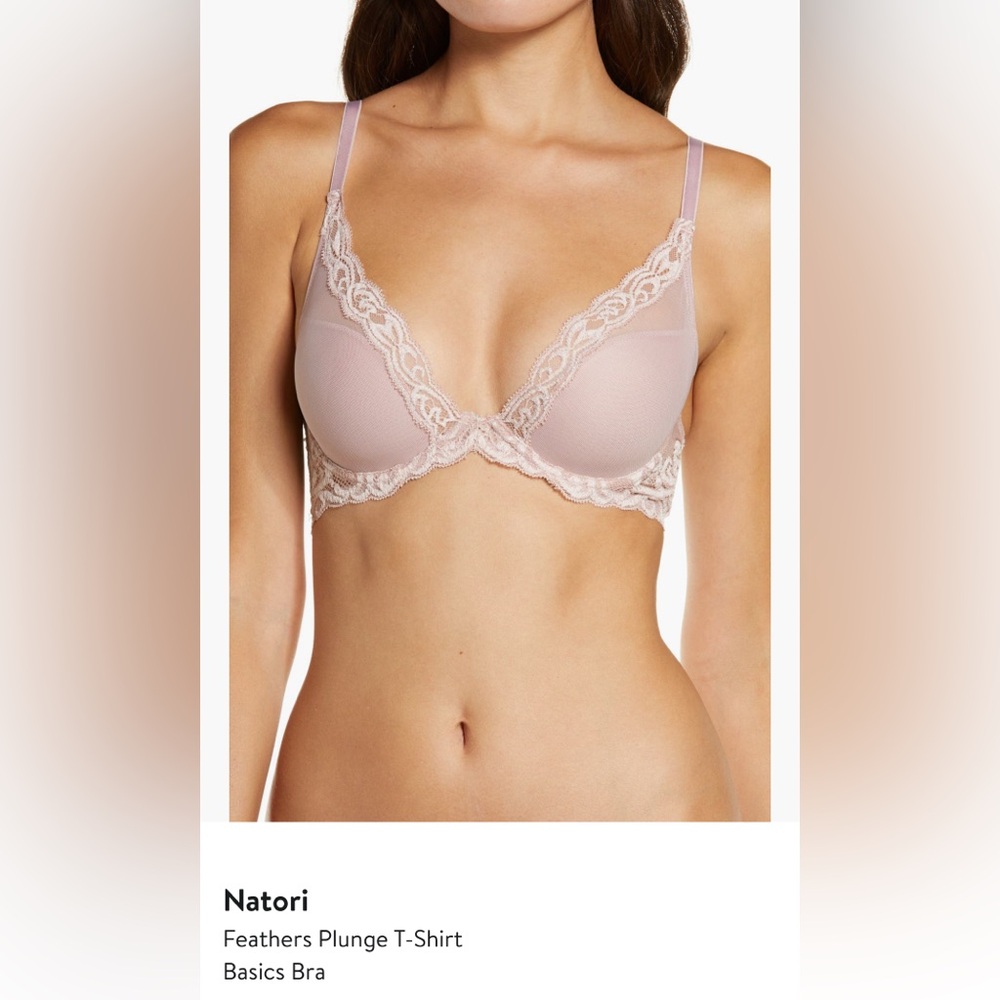 Natori Feathers Underwire antique pink Lace Trimmed Bra